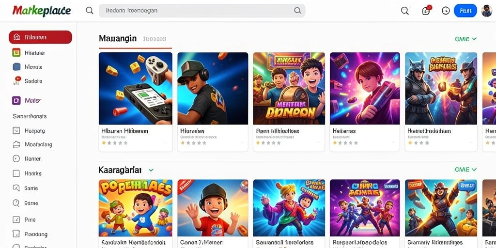 Antarmuka utama 567TV yang intuitif dan menarik.