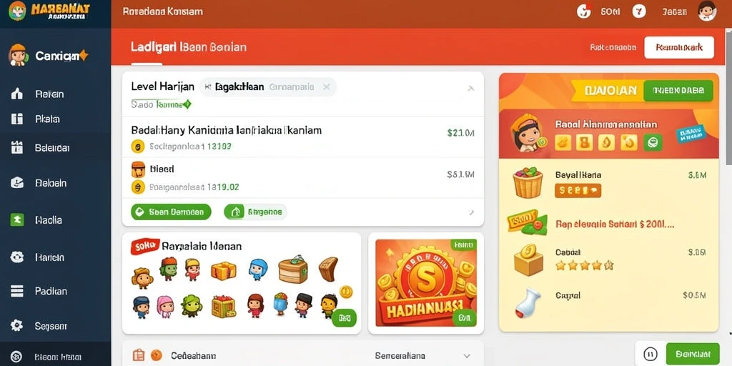 Tampilan permainan yang menawan dan interaktif.