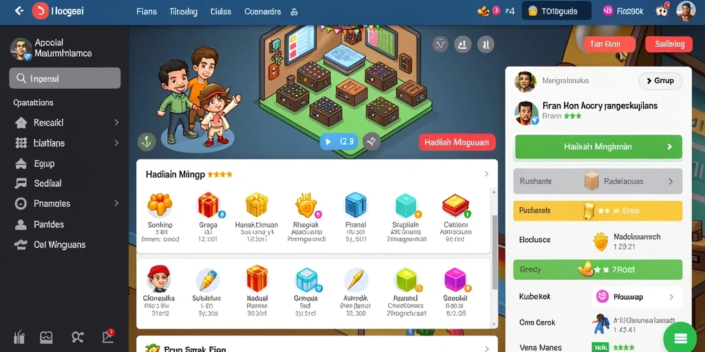 Tampilan karakter dalam game yang menawan.