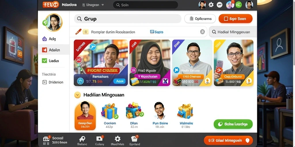 Tampilan antarmuka yang intuitif dan menarik.