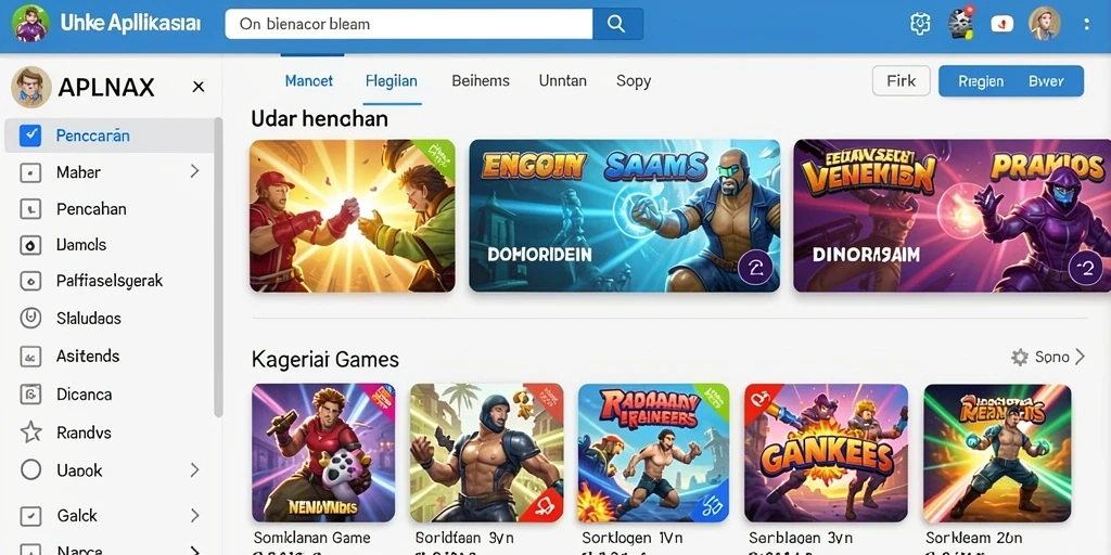 Tampilan grafis MEGAPETIR yang menarik.