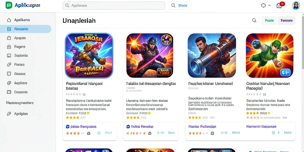 Tampilan awal aplikasi REJEKIGAMES yang menarik.