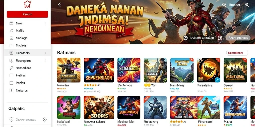 Tangkapan layar menampilkan karakter Viking yang kuat.