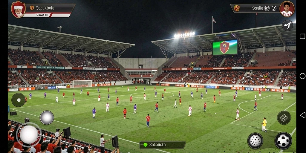 Gambar menunjukkan karakter utama dalam aksi.